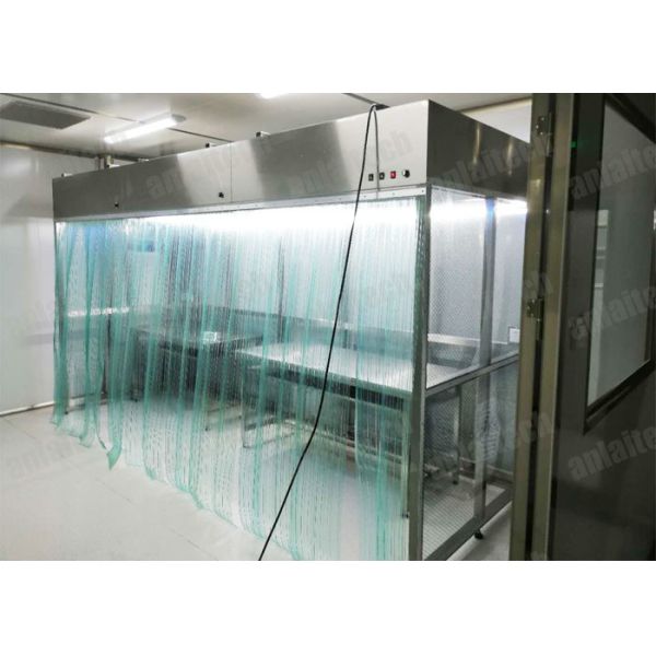 Hepa Filter FFU Modular Cleanroom , 3843m3/H Down Flow Booth