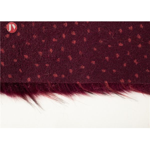 Orange Jacquard Plush Faux Fur Fabric Auto Upholstery Garment Boots Toys Hometextile