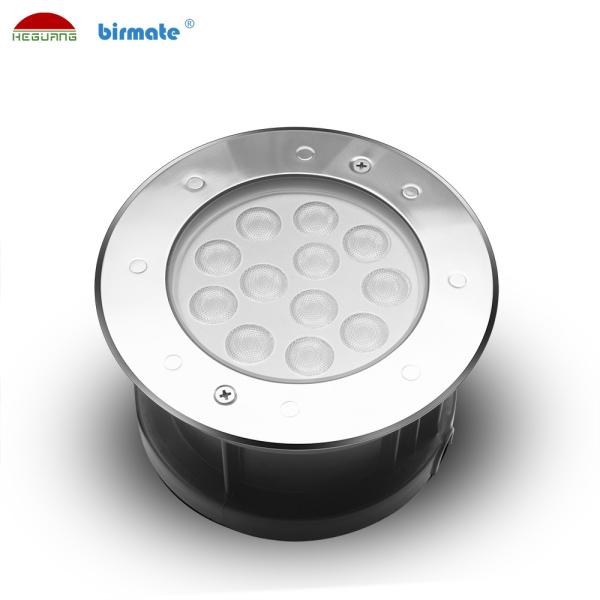 Small Pool Underwater LED Spotlights Dmx512 Muti Color SS316L 18W Excessed Install