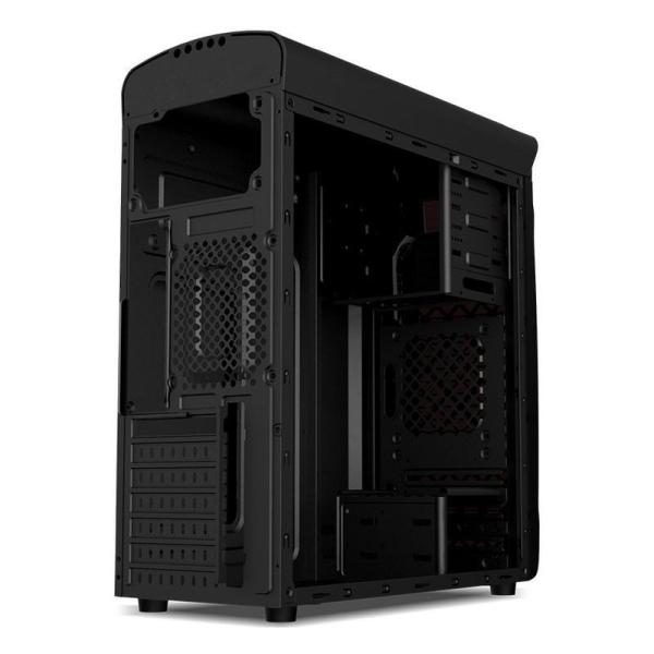ETEK Airflow ATX Mid-Tower With Hollow & Transparent Front Panel Full Acrylic Left Side Panel