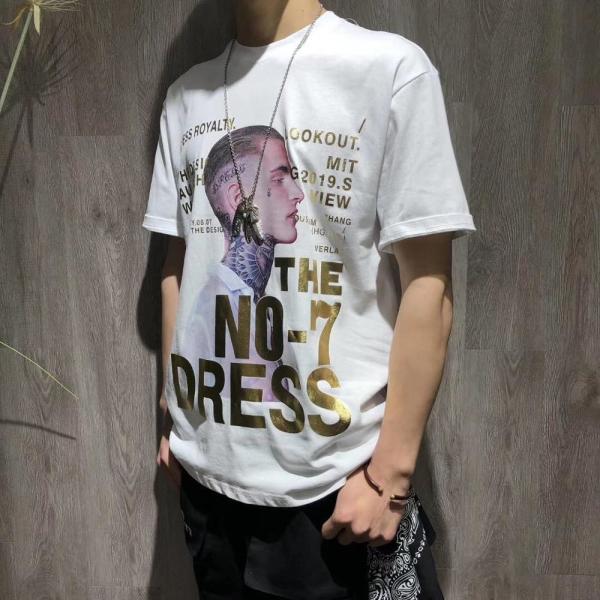 Custom Short Sleeve Fashionable Mens T Shirts / Casual Cool Printed T Shirts