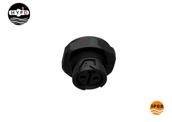 Conector selado silicone da montagem do painel do Pin do nylon PA66 M19 3
