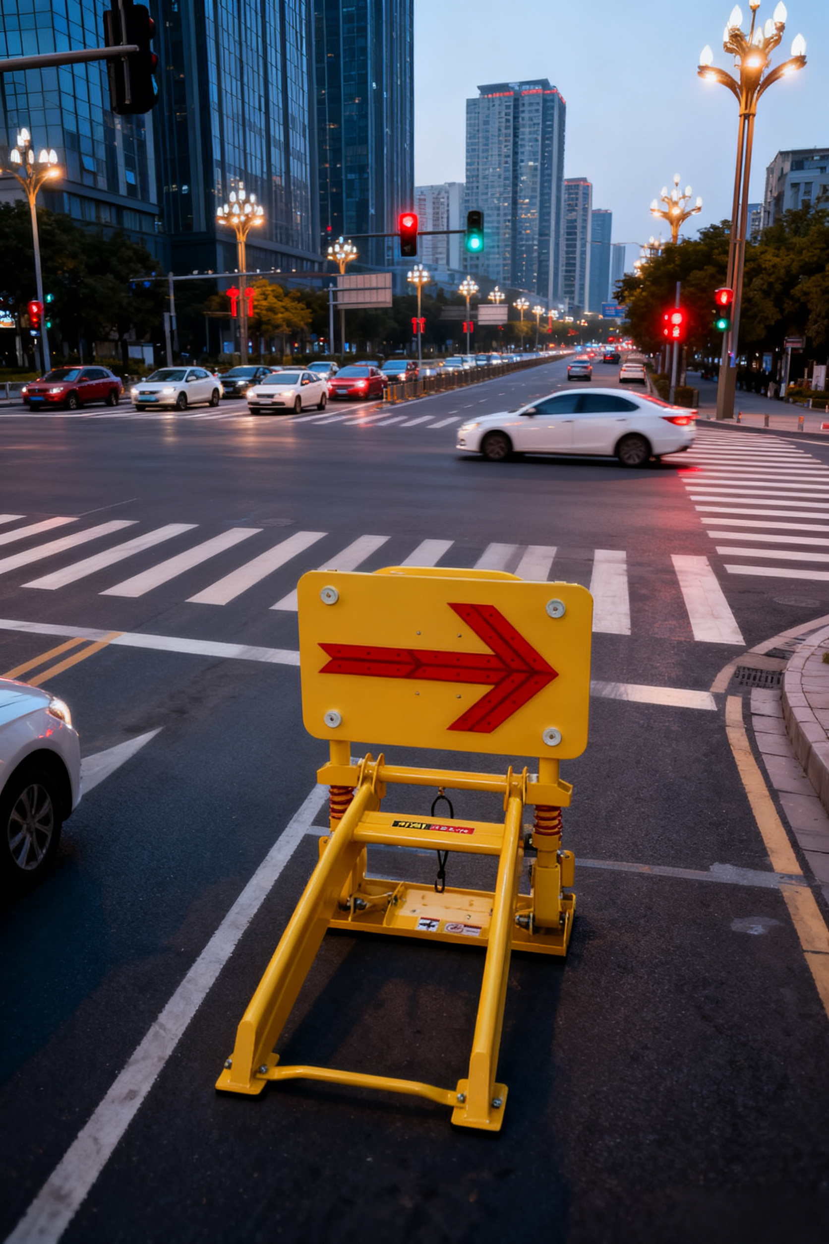 Manual Control LED Arrow Board Portable Traffic Signs