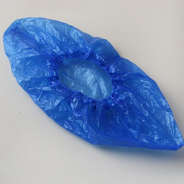 Custom Thickness Disposable Plastic Shoe Cover , Disposable Foot Covers Antiskid