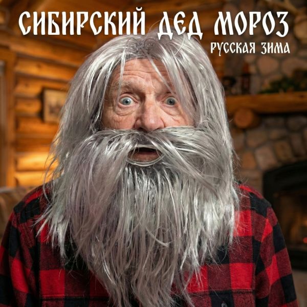 Realistic Grey Wig and Beard Set for Men, Long Silver Hair Old Man Costume, Wizard Hermit Caveman Cosplay for Halloween Party