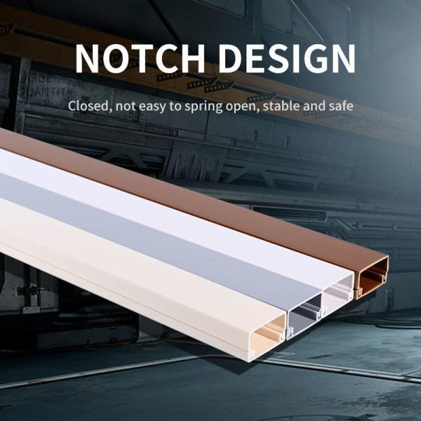 Plastic Extrusion Wiring Ducts Outdoor PVC Trunking Electrical Raceway Profiles Customized