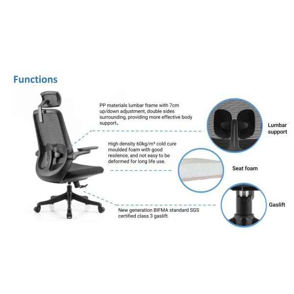 Стул офиса механизма бабочки стула стола 2.5MM подъема газа класса 3 эргономический