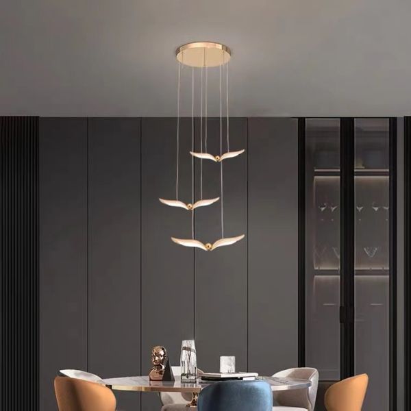 Hanging Lamp Pendant Lighting Led Butterfly seagull Pendant Lamp for Living Room Dinning Room or Restaurant