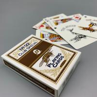 Revestimento geado 	cartões de jogo do pôquer do cartão do comprimento de 88mm 89mm
