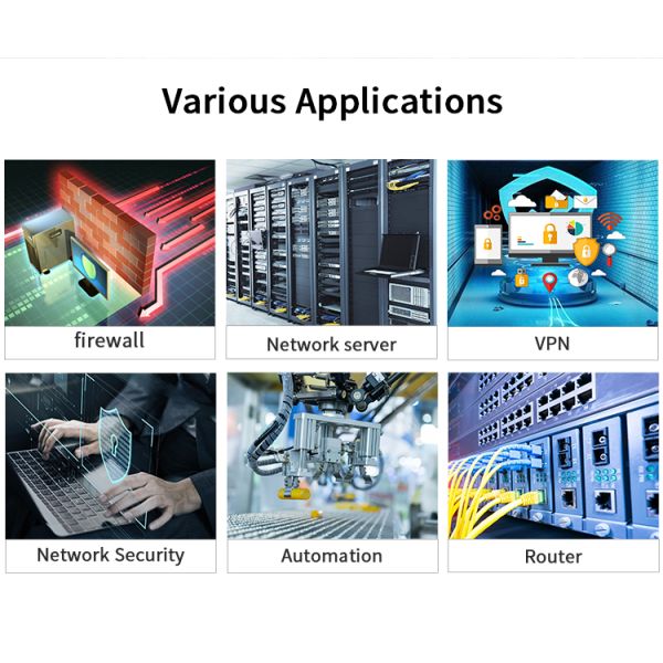 Firewall Mini PC with Intel Core i5-1235U 6 RJ45 2.5G LAN NVME Support Industrial Panel PC