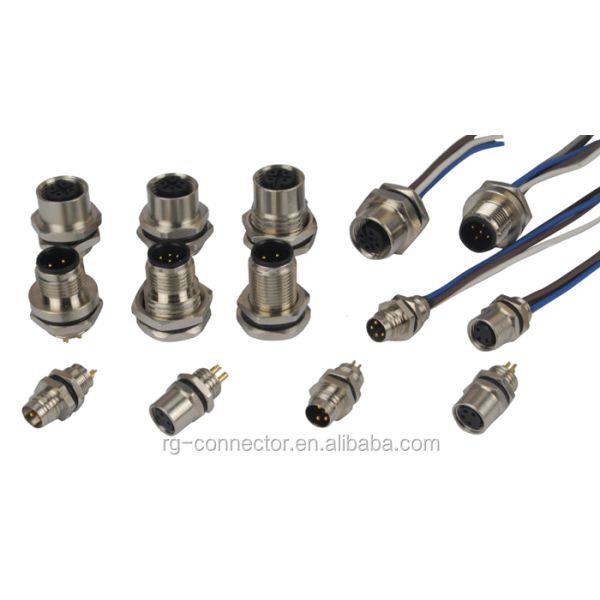 M8 Waterproof Connector China Factory Customized M8 a Code Assembly Waterproof Plastic Cable Connector