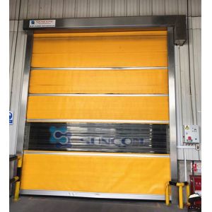 Высокопроизводительная промышленная высокоскоростная дверь Низкий шум 0,5-1,0 м/с Скорость закрытия Факультативное освещение