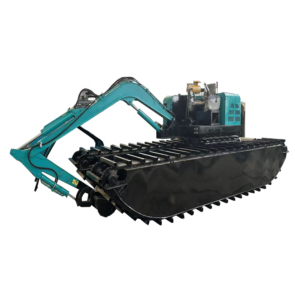 500m Output Distance 4m Dredging Depth Amphibious Excavator with 1m³ Bucket Capacity