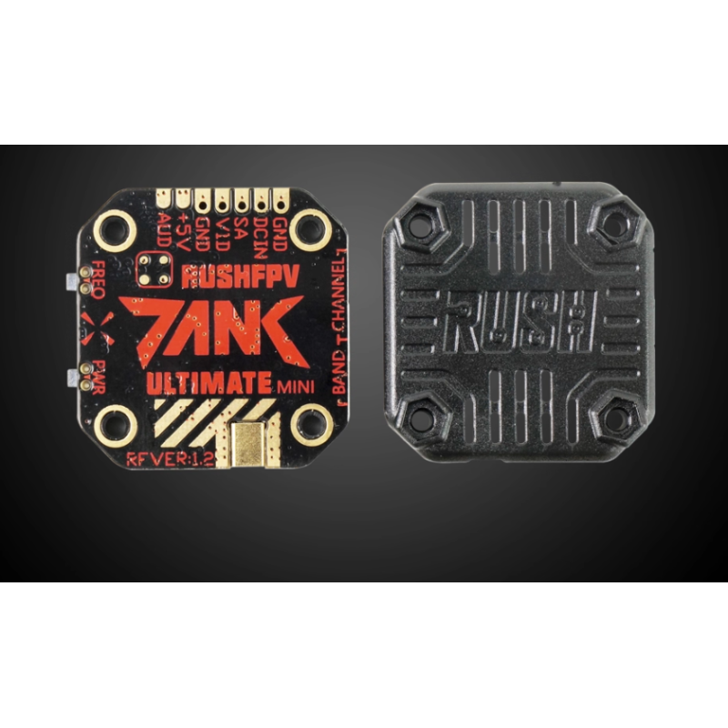 Rush TANK ULTIMATE MINI VTX 5.8ghz 48ch Raceband Stackable Fpv Transmitter for Rc Drone Video Transmission