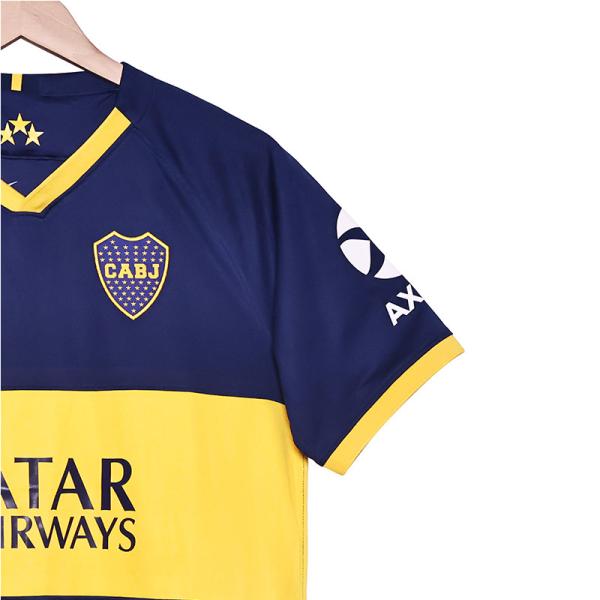Boca Retro 2019-2020 Home Football Jersey Group Customization Exclusive Classic Replica Design