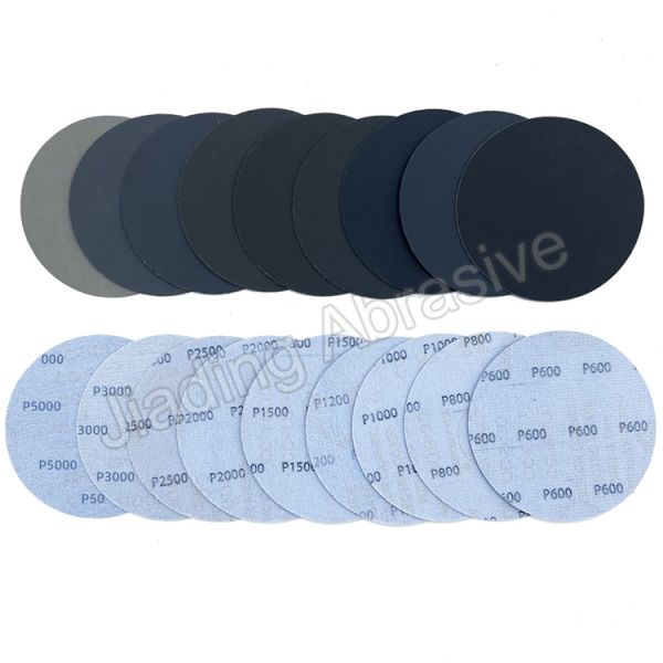 6inch Waterproof Sandpaper 150mm Silicon Carbide Hook Loop Abrasive Disc Paper D Weight