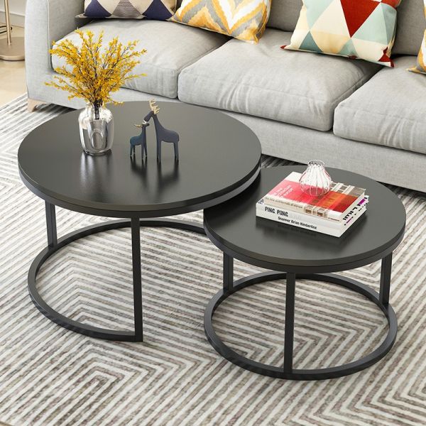 Center Coffee Table Sofa Side Modern Rack Bedside Tables Set of Two Combination for Salon Luxury in Living Room Furniture