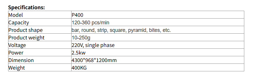 Six-Line High-Output Energy Bar Production Machine with Multi-Row Extrusion System