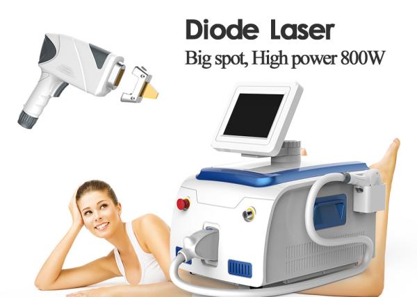 Salon Equipment Medical Laser Hair Removal Machines Big Spot Size 800W 36kgs Gross Weight
