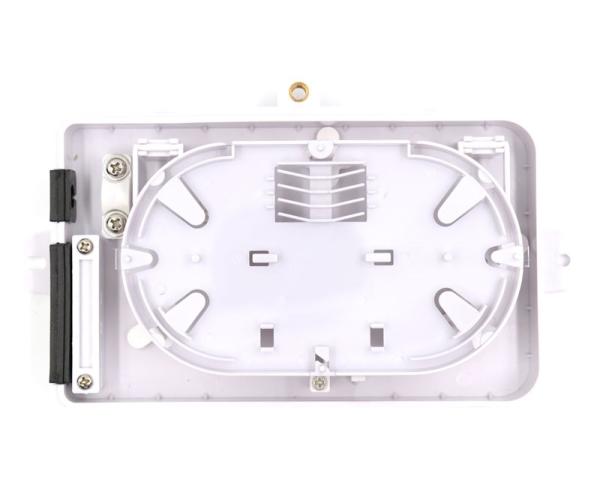 White 4 Ports Fiber Optic Termination Box For FTTH / FTTO / FTTB Network