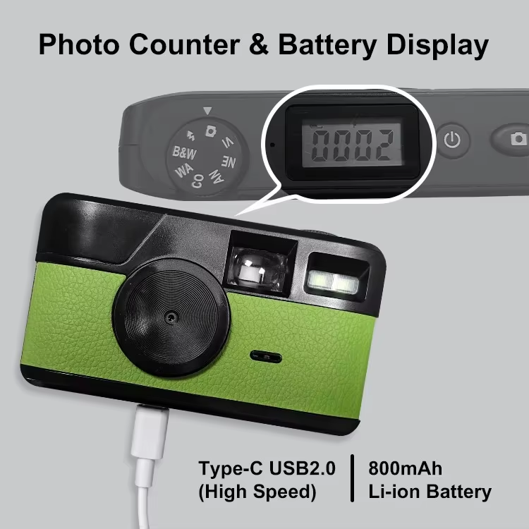 2026 New Retro Vintage Mini Screenless K1 Digital Camera 8 Mode Filter