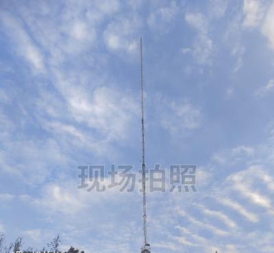Hot Dip Galvanizing 30m 45m 60m 90 Meter Light Weight Guyed Round Steel Triangular Radio Wind Measurement Tower