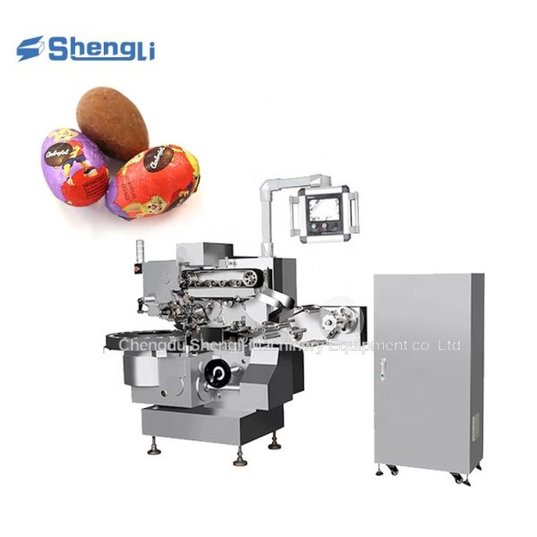 Chocolate Hollow Egg/Ball Foil Wrapping Machine with Long Service Life at 220V