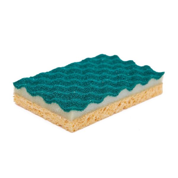 Customized Cellulose Scrub Sponge Eco Friendly For Deep Cleaning