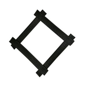 Wall Retaining Steel Plastic Geogrid Composite High Tension Direction