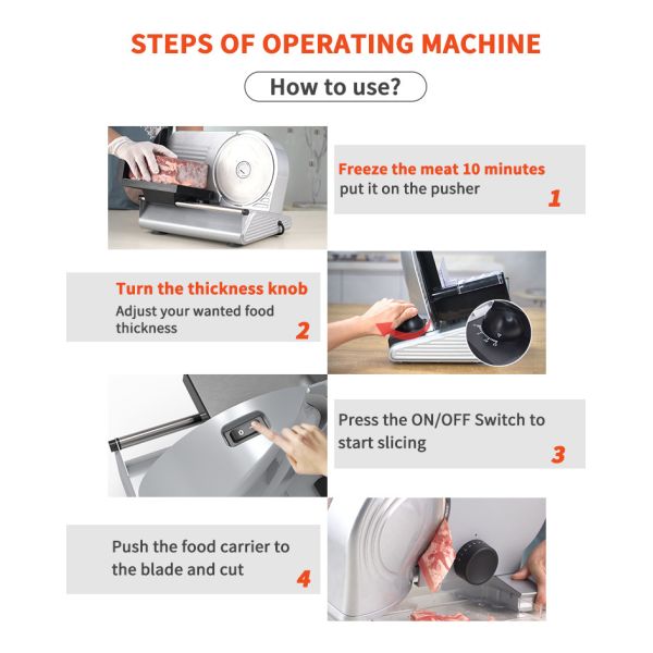 Factory wholesale home appliance electric meat grinder saw cutter frozen meat slicer machine meat grinders & slicers