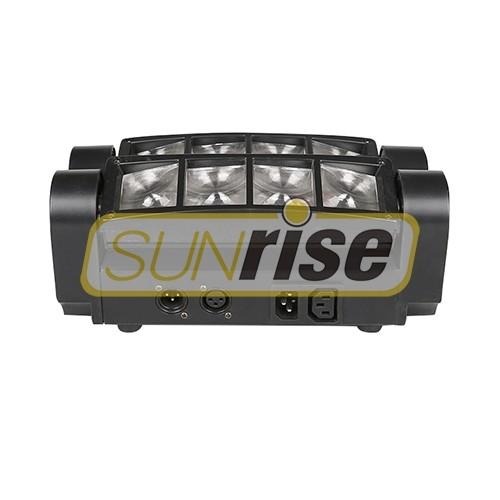 8PCS 3W Led Spider Beam Moving Head Light , Cool White Spider Disco Light