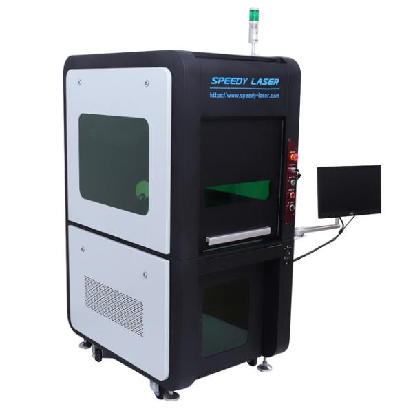 Full enclosed Protection Cover 60W 100W Fiber Laser Metal Engraving Marking Machine High Efficiency