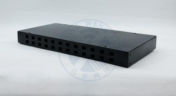XYFiber 24Port  Rack Mount Fiber Optic Terminal Box , Fiber Patch Panel 1U 19 inch