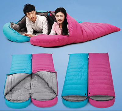 Multiscene вниз заполняет на открытом воздухе Washable спальных мешков практически