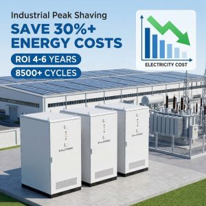 125kW 261kWh Liquid Cooled BESS Hithium 314Ah Industrial Peak Shaving System for Factory