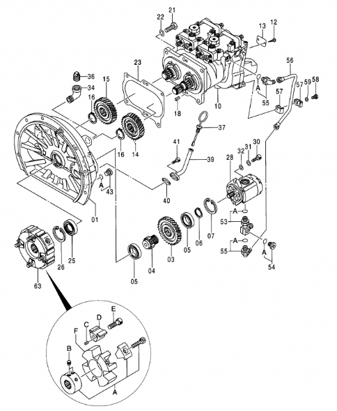 Главный насос экскаватора Belparts для Hitachi EX100-5 EX110M-5 EX100-5E Гидравлический насос 9151412 9152593 9158021 9159228