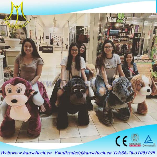 Hansel attrative for kids unicorn motorized stuffed animal electric ride battery powered animals for shopping centers