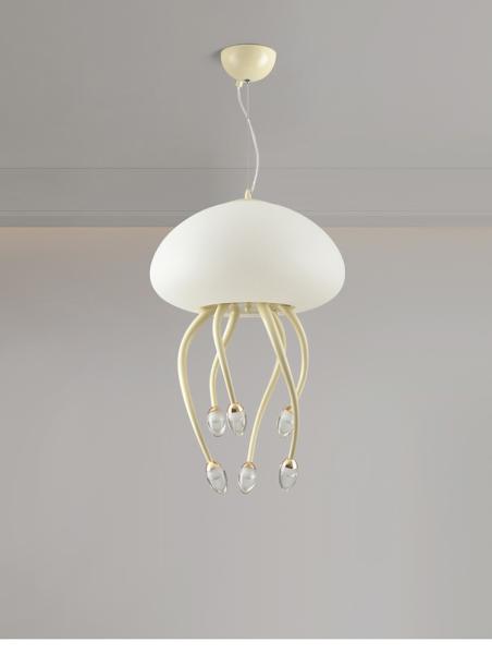 Cream style designer jellyfish chandelier minimalist and creative living room light(WH-AP-563)