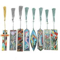 Europe and the United States Oil Painting Style Metal Tassel for Bookmark Custom
