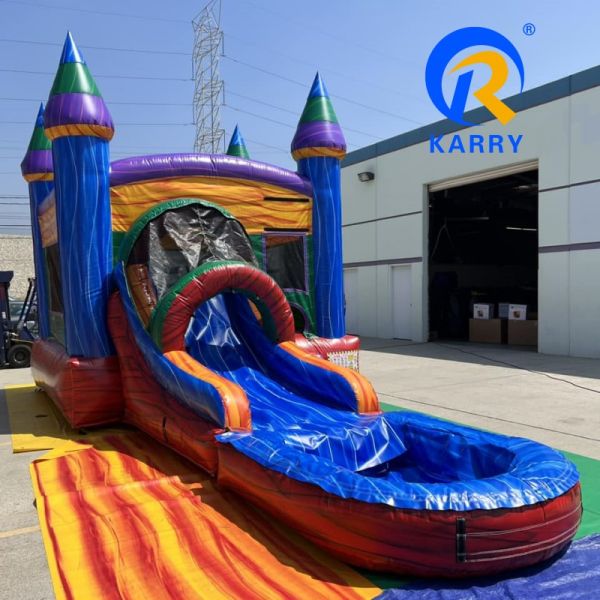 EN71/CE Certified Moonwalk Adult Inflatable Bounce House Combo for Outdoor Activities