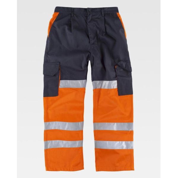 Workers Orange Hi Vis Trousers / Safety And Fashion Mens Work Pants