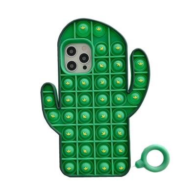 Green Pop Up Phone Cover Push It Bubble Funny Toy Stress Release