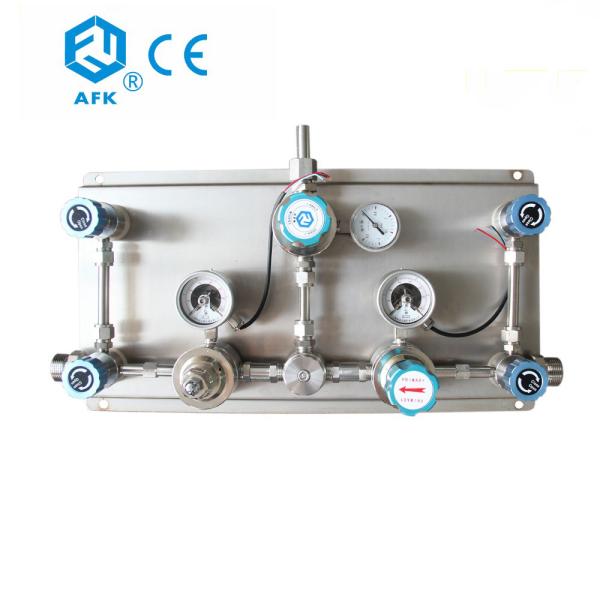 500psig Changeover Gas Panel Pressure Regulator NItrogen 200 Bar