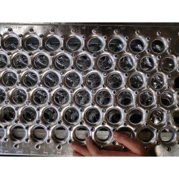 Round Holes Galvanized Steel Plank Grating	Perforated Anticorrosion