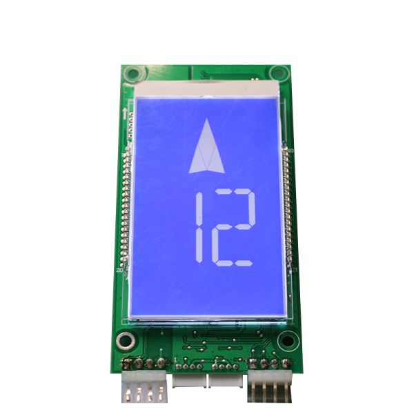 High Quality White LED Light Color Cop Lop LCD Display  Elevator Display Board