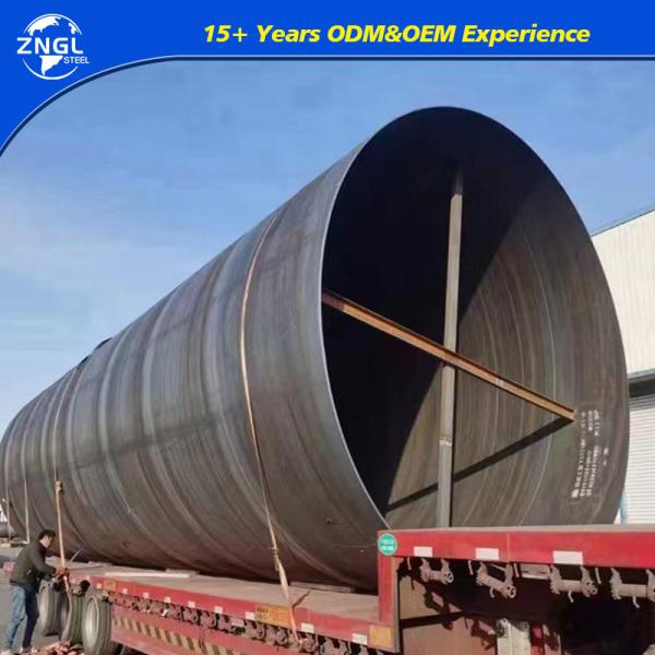 Tubes en acier au carbone SSAW 609 mm tubes soudés en spirale à couture hélicoïdale pour pipelines de pétrole et de gaz