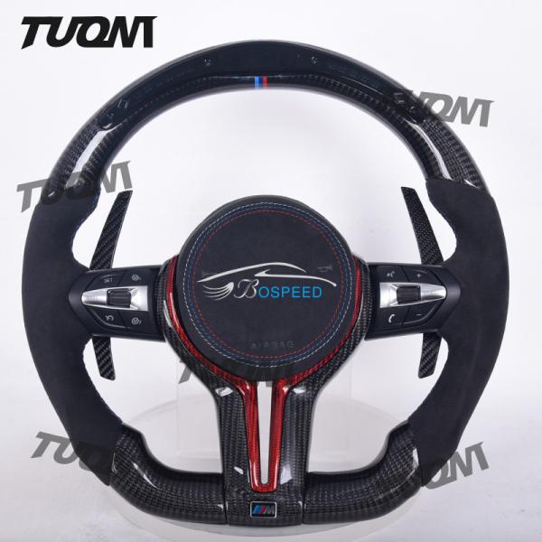 BMW Flat Bottom Carbon Fiber Steering Wheel Easy Installation High Durability