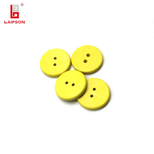 Waterproof UHF Ear Tag RFID Laundry Tag with Laser Printing Serial Number and QR Code for Inventory and Logistic Tracking