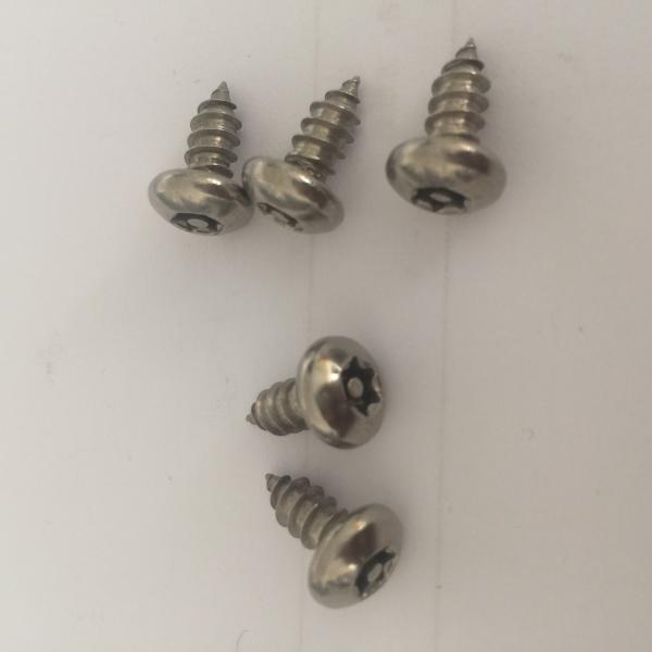 18-8 Stainless Steel Torx Rounded Head Screws Pin In Torx Pan Head Safety Screw Stainless Steel Tapping Screws