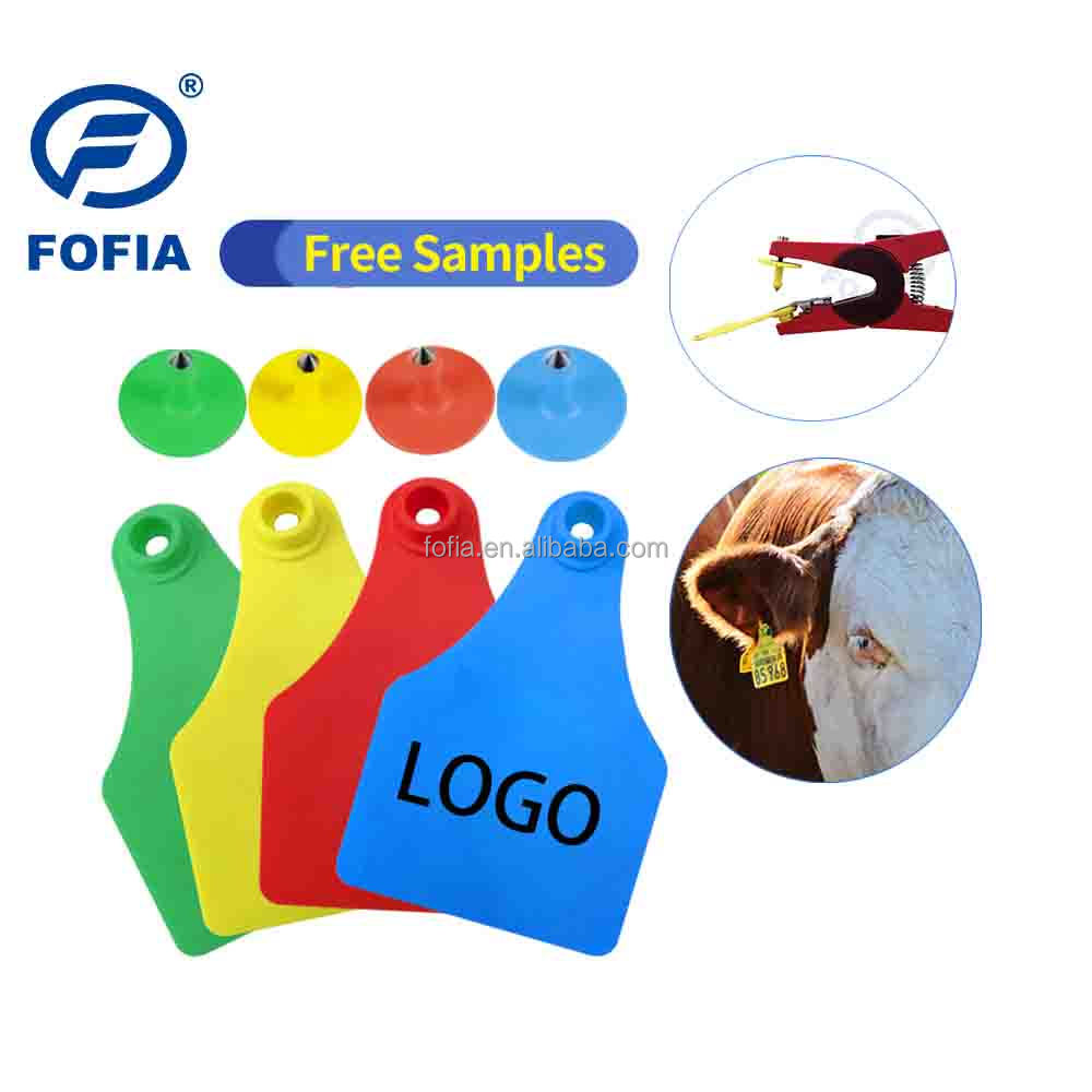 New T921 Animal Ear Tag Yellow Goat High Quality RFID TPU Ear Tags for Farm Use Cattle